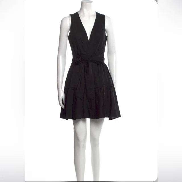 Christian Lacroix V-Neck Mini Dress Size: M in black from Poshmark