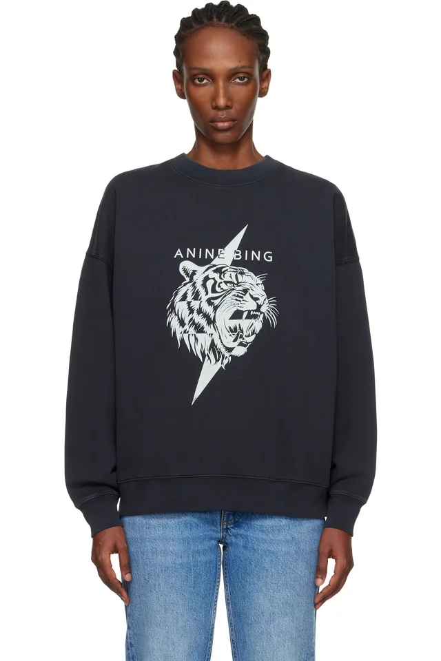 Black Miles Tiger Sweatshirt