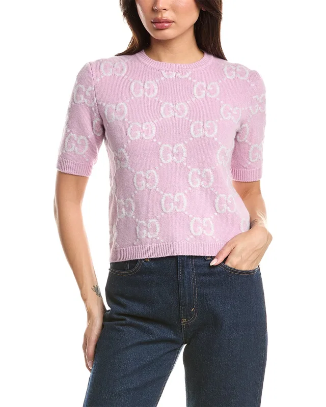 Gucci Soft Wool GG Intarsia Sweater, image 1 of 1 from Rue La La