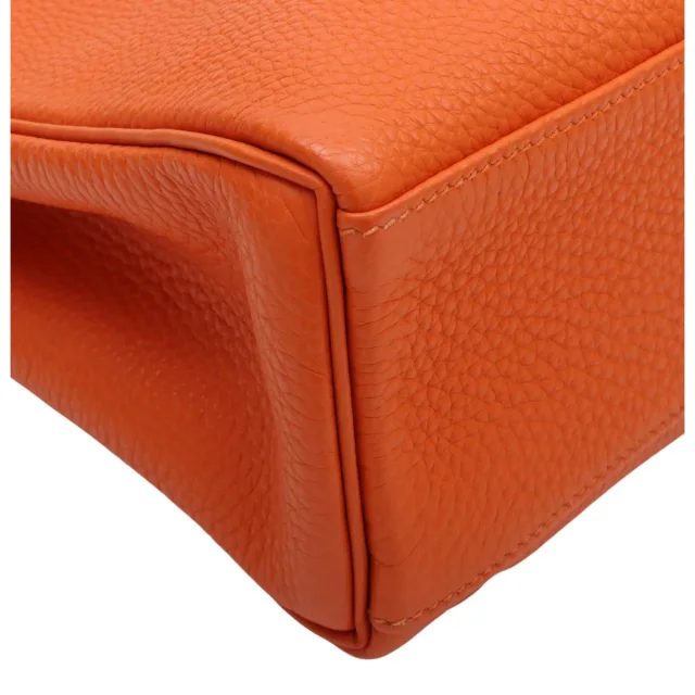 Hermès 2001 Kellyad PM Orange in Orange Togo leather from VINTAGE QOO TOKYO, photo 9 of 13