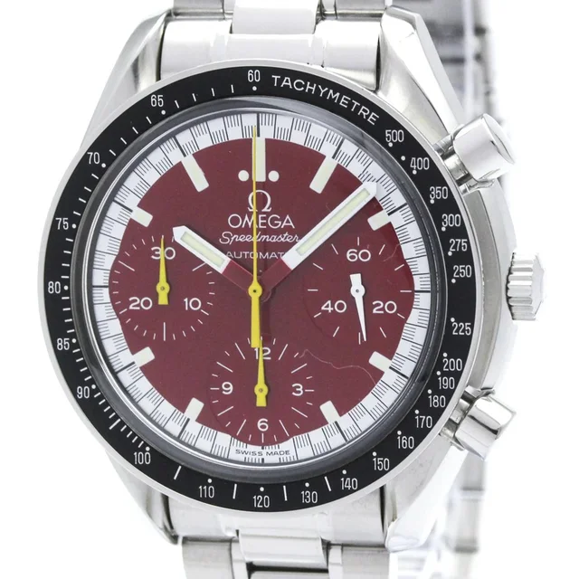Omega Speedmaster Michael Schumacher Red Dial Watch 3510.61 Polished in gold from Poshmark