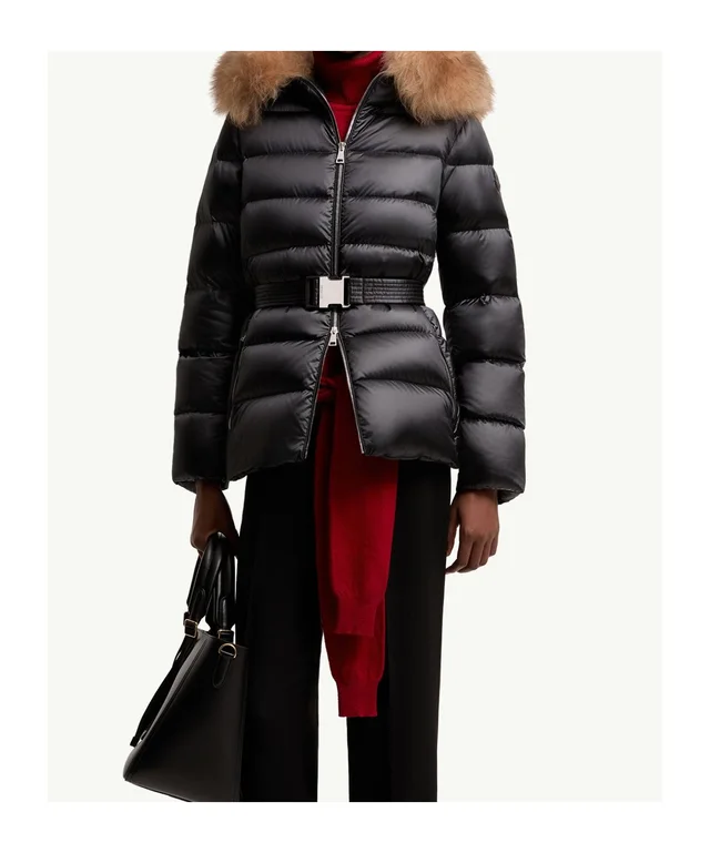 Moncler Cupidones Shearling-Trimmed Short Down Jacket, photo 2 of 8 from SENSER