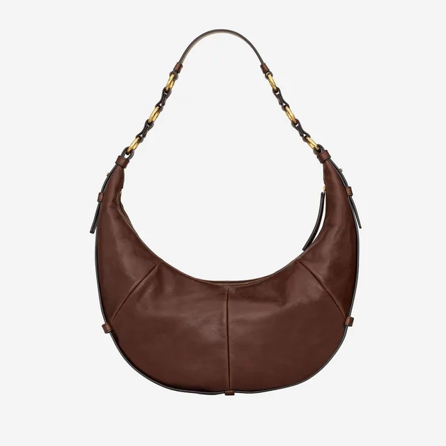 Saint Laurent Lambskin Hobo Bag — Brown Leather in Brown Lambskin from HEWI, photo 2 of 2