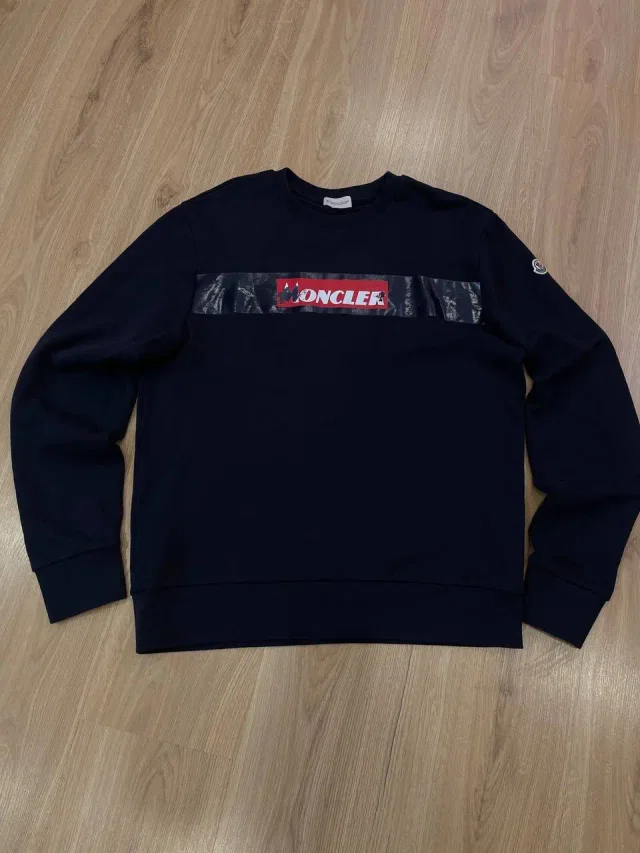 Moncler Box Logo Sweatshirt Center Logo Luxury Style in blue from Grailed