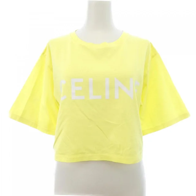 Celine Print Cropped T-Shirt from The Reluxe