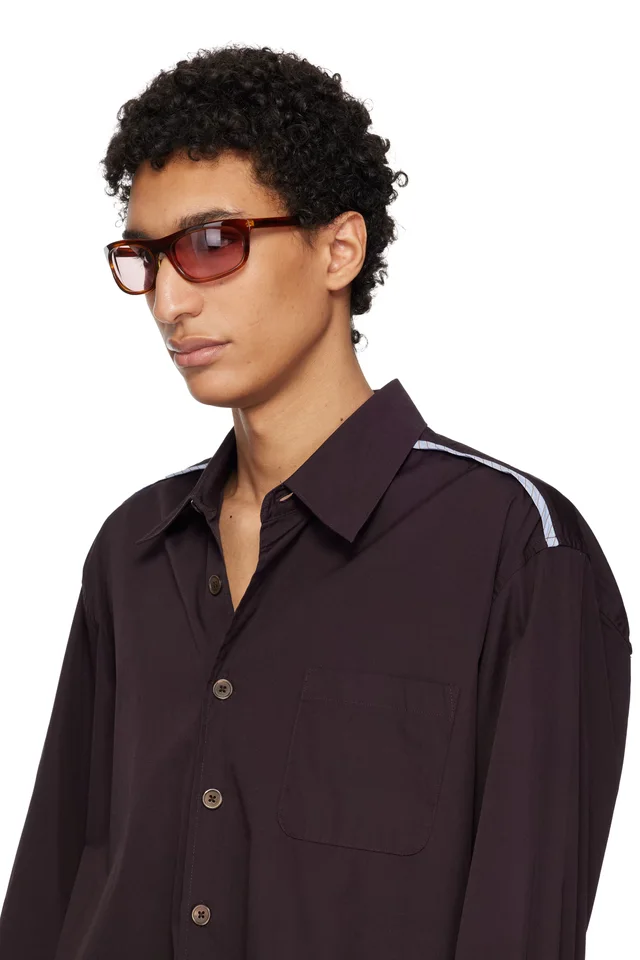 OUR LEGACY Brown Shelter Sunglasses, photo 4 of 4 from SSENSE