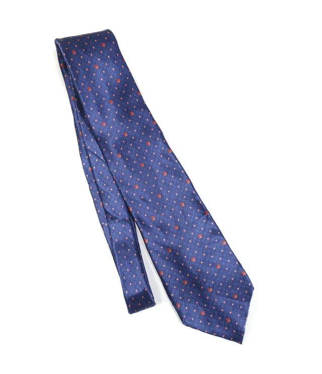 Versace 90s Medusa Monogram Silk Tie Vintage in blue Silk from Grailed