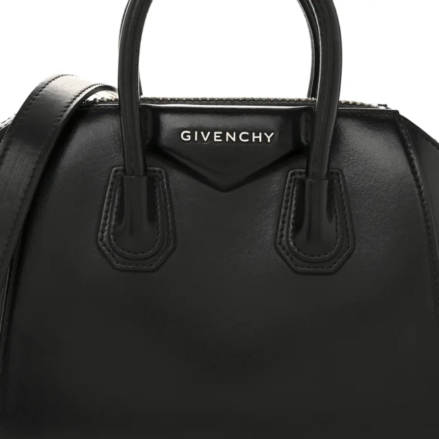 Givenchy Shiny Lord Calfskin Mini Antigona Black in Black Calfskin from FASHIONPHILE, photo 8 of 13