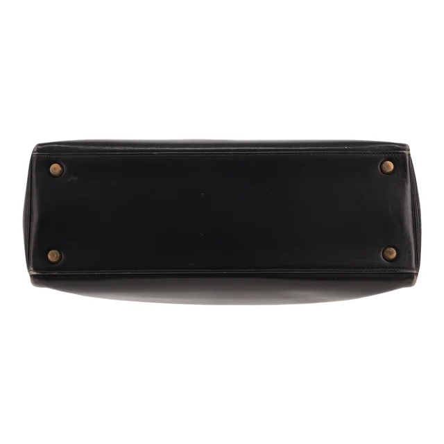 Hermès Kelly 32 cm handbag in Black Box leather from Collector Square, photo 3 of 6