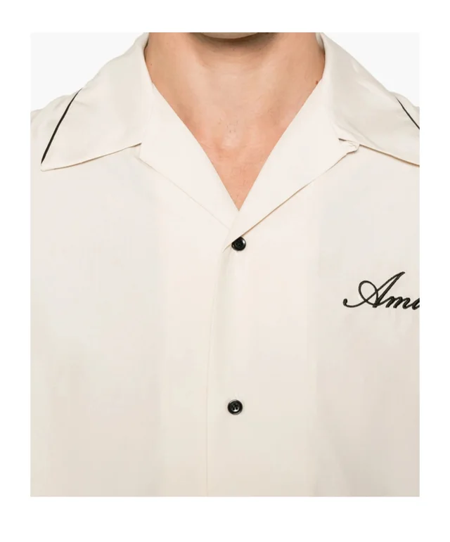 Amiri graphic-patch camp-collar shirt, photo 5 of 5 from SENSER