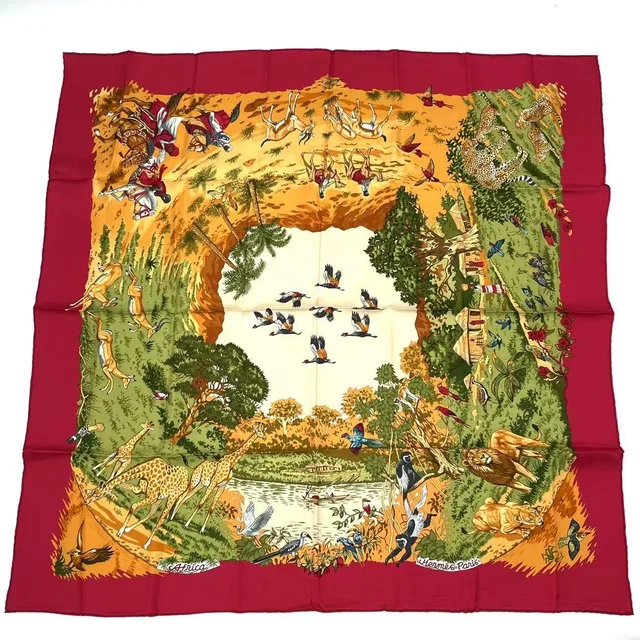 Hermès Scarf Silk Carre 90 Africa in Silk from The Reluxe