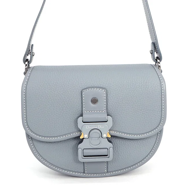 Dior Gallop Shoulder Bag Gray1ADPO033LAC_H11G Calf Leather Size Mini in Calfskin from GALLERY RARE