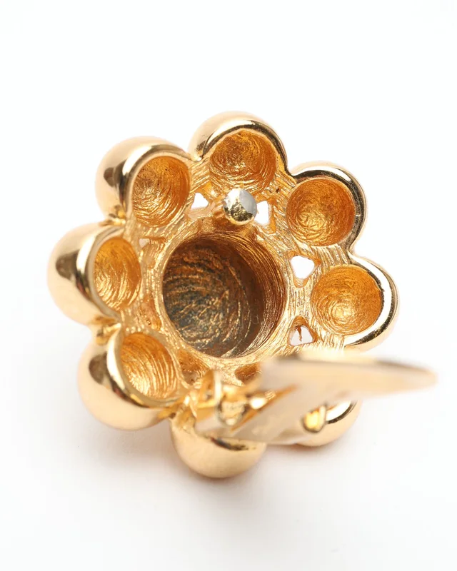 Dior Flower Clip-on Earrings from A Retro Tale, photo 4 of 4