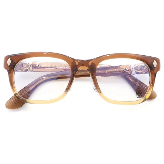 Chrome Hearts Dooable Side Dagger Decoration Square Sunglasses Brown Gold in Brown from The Reluxe