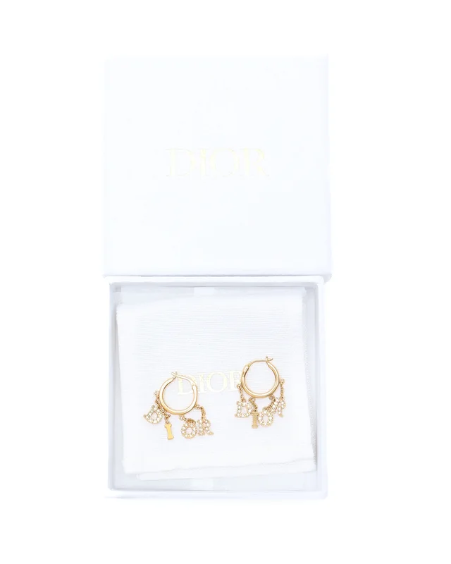 Dior Rhinestone Hoop Earrings from A Retro Tale, photo 4 of 4