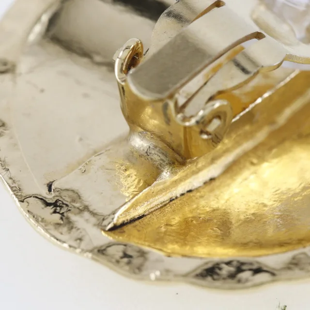 Chanel Coco Mark Gold Plated Earrings in Gold Gold-plated metal from LuxUness, photo 8 of 9