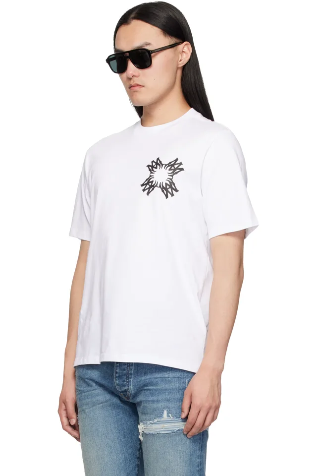 AMIRI Black MA Quad T-shirt, photo 4 of 5 from SSENSE