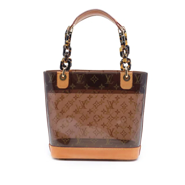 Brown Louis Vuitton Monogram Cabas Sac Ambre PM Tote Bag in Brown Leather from Designer Revival, photo 1 of 1