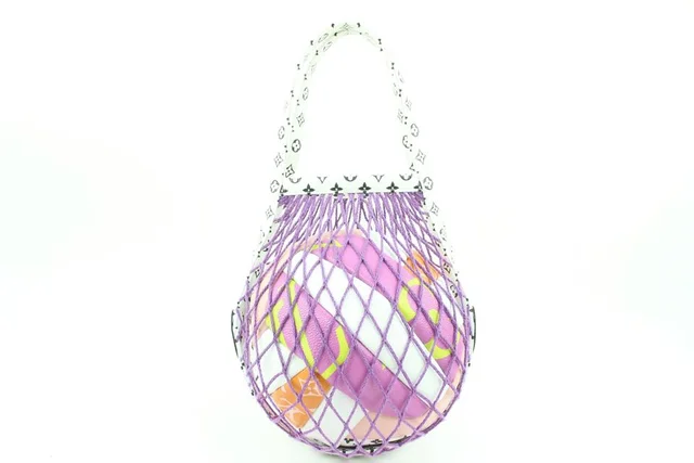 Louis Vuitton SS20 Limited Pink x Orange Monogram Giant Volleyball in Pink Leather from Bagriculture