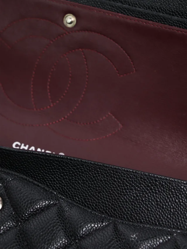 Chanel Black Caviar Jumbo 2012 Classic Double Flap in Black Caviar leather from Sign of the Times, photo 8 of 16