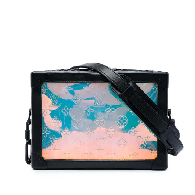 Black Louis Vuitton Monogram Prism Soft Trunk Crossbody Bag in Black Leather from Designer Revival