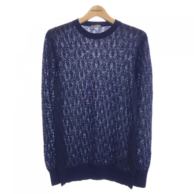 Dior Knit Sweater Navy in Navy from The Reluxe