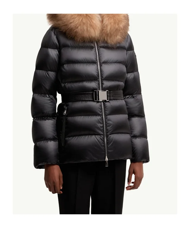 Moncler Cupidones Shearling-Trimmed Short Down Jacket, photo 3 of 8 from SENSER