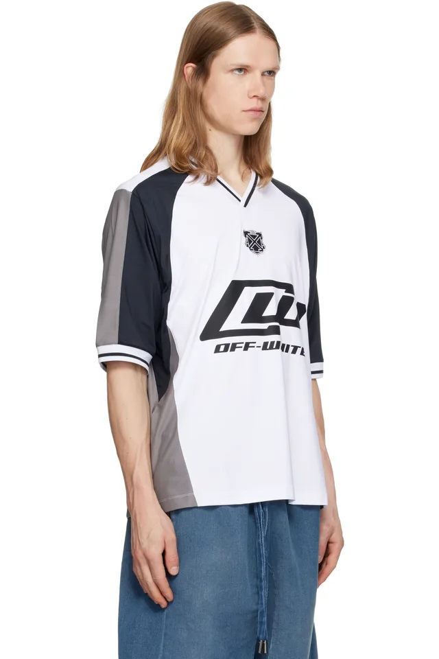 Off-White White & Black Team Soccer S/S T-shirt, photo 2 of 4 from SSENSE