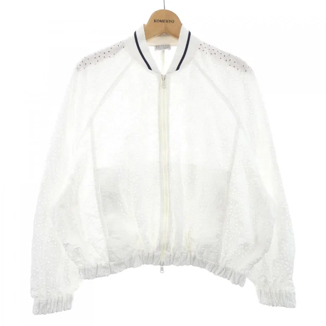 Brunello Cucinelli Blouson in White translucency 38 from KOMEHYO
