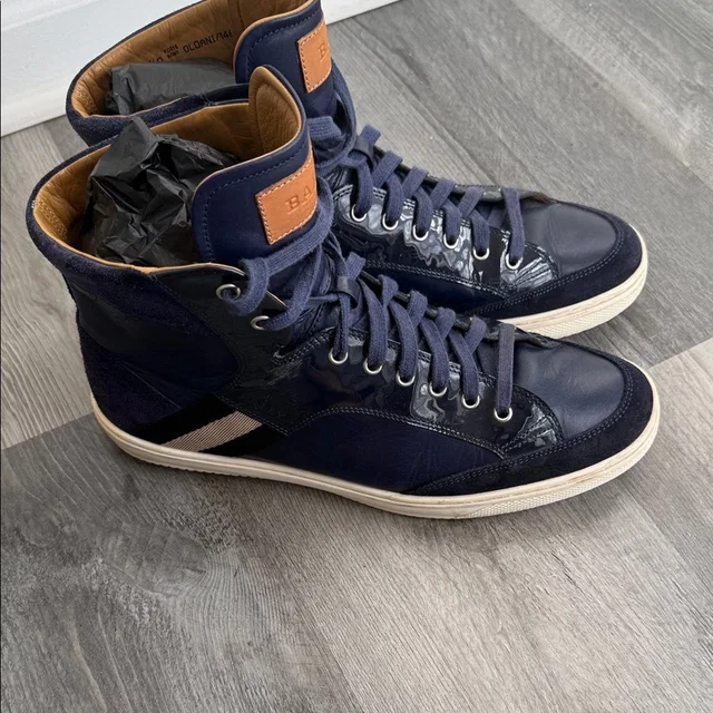 Bally sneakers & athletic in blue Patent leather from Poshmark