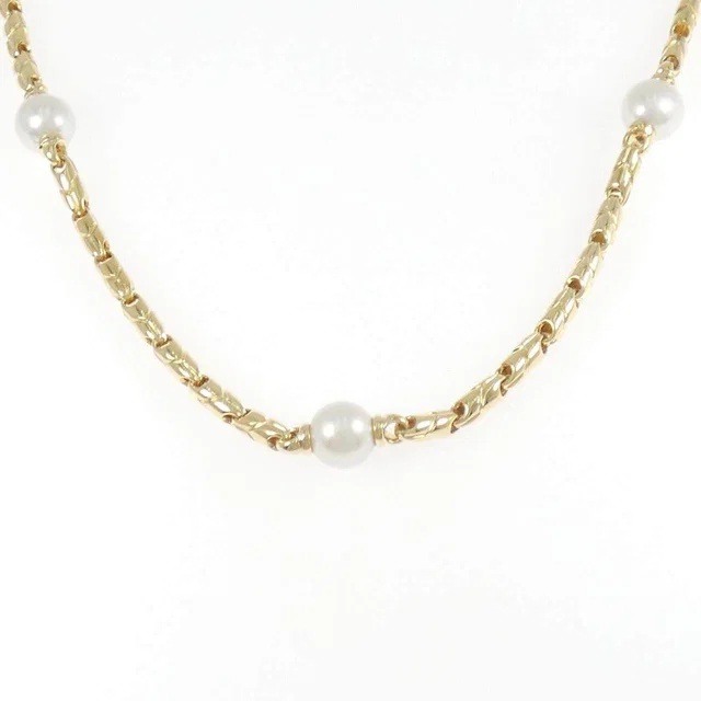 Bvlgari Akoya Pearl 750 Yellow Gold Necklace in Yellow from LuxUness
