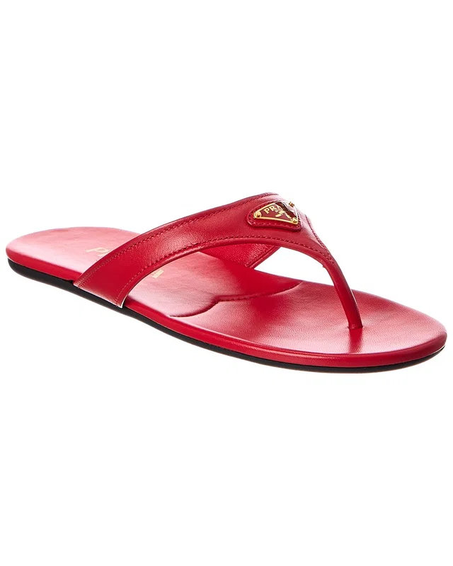 Prada Leather Sandal, image 1 of 1 from Gilt