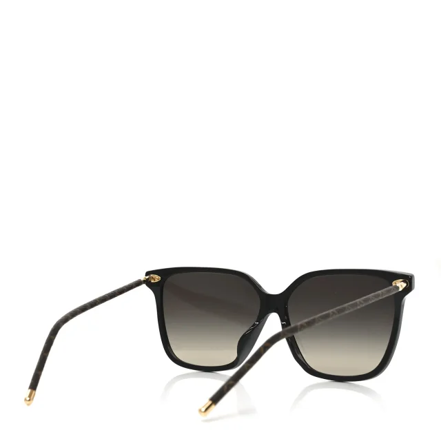 LV First Square Sunglasses Z1708E Black in Black Coated canvas from FASHIONPHILE, photo 4 of 7