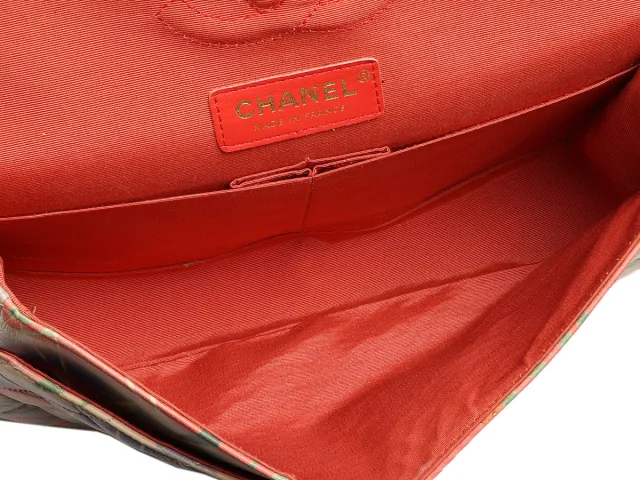 Chanel Medium/Large Watercolor Quilted Lambskin Classic Double Flap in Lambskin from Ann's Fabulous Finds, photo 8 of 9