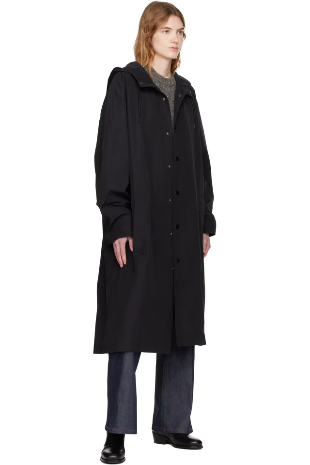 A.P.C. Black Long Parka, photo 4 of 4 from SSENSE