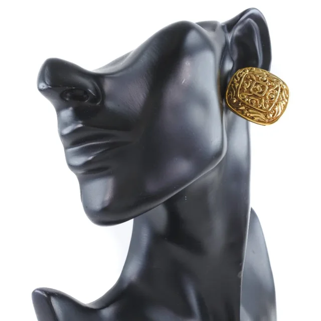 Chanel Coco Mark Vintage Earrings in Gold Gold-plated metal from LuxUness, photo 2 of 6