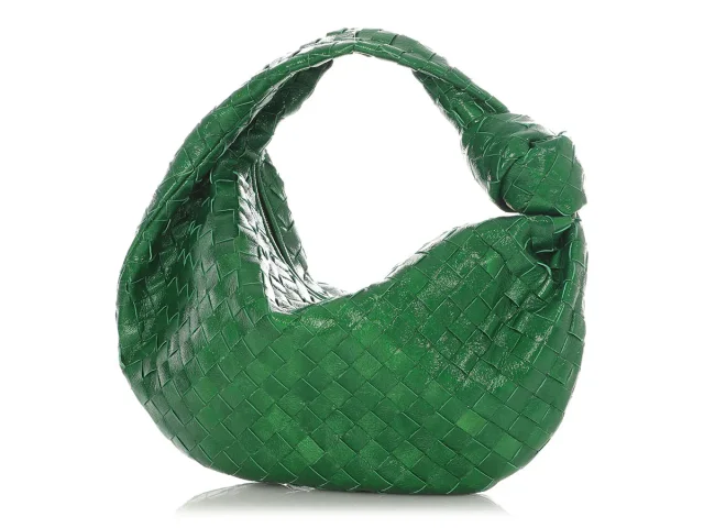 Bottega Veneta Metallic Green Patent Teen Jodie in Green Patent leather from Ann's Fabulous Finds, photo 2 of 9