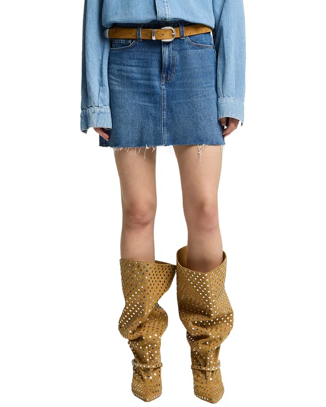 7 For All Mankind Mini Skirt Dress Linen-Blend Dress, image 1 of 1 from Gilt