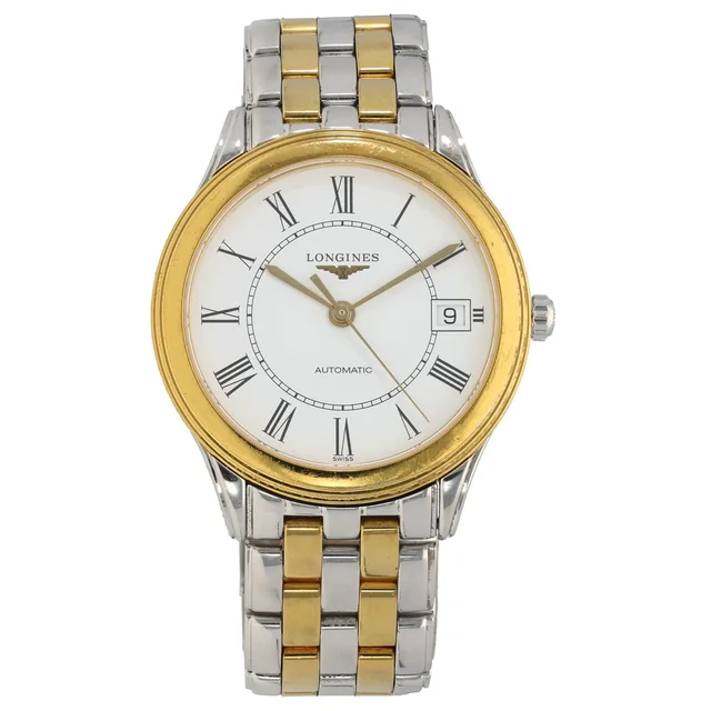 Longines Flagship L4.774.3 35.5mm Bi-Colour Watch from H&T