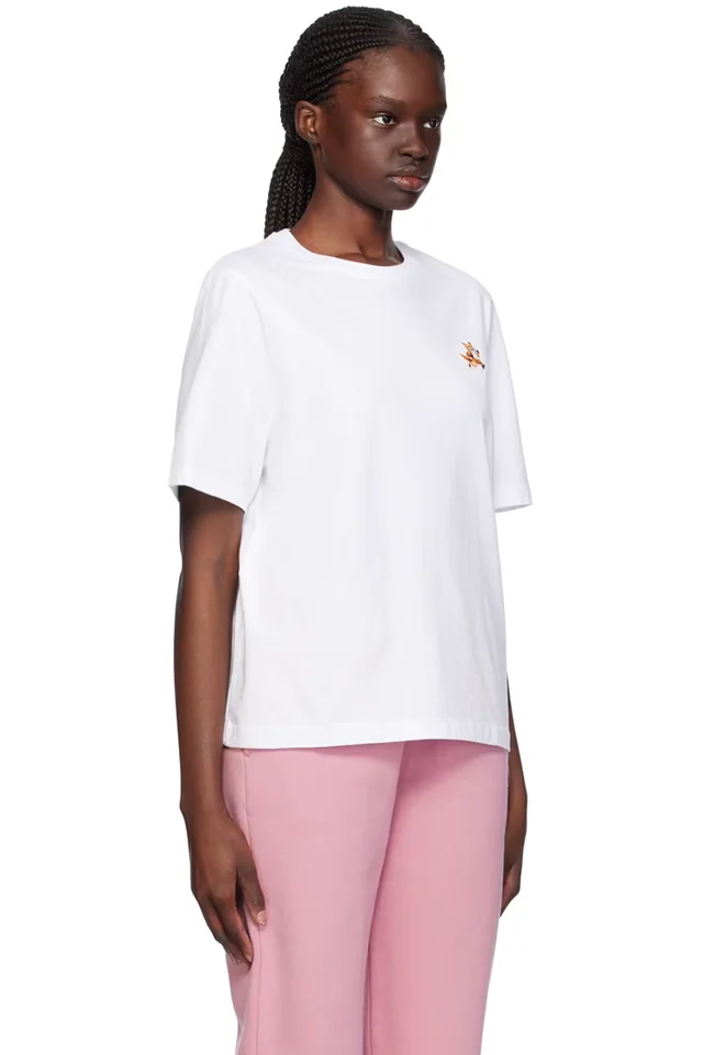 Maison Kitsuné White Speedy Fox T-Shirt, photo 2 of 2 from SSENSE