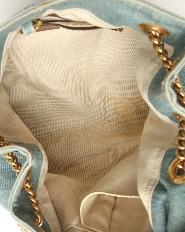 Gucci Soho Denim Chain Tote Bag in Denim from A Retro Tale, photo 7 of 8