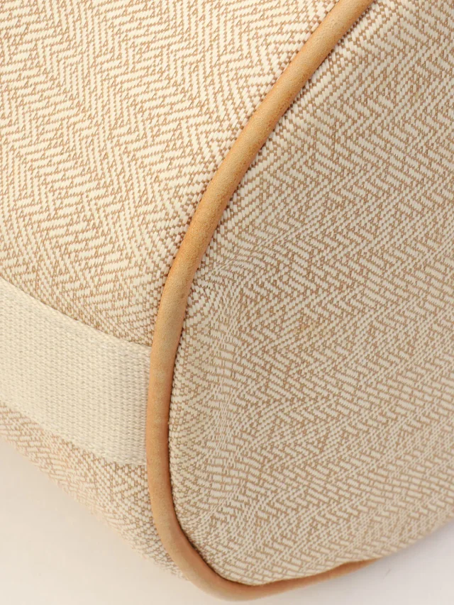 Hermès Saxo MM Beige in Beige Canvas from VINTAGE QOO TOKYO, photo 9 of 17