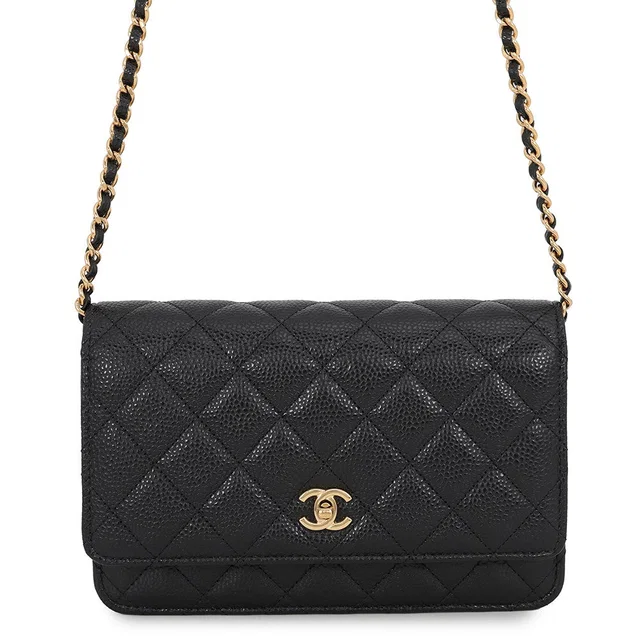 Chanel Classic Chain Wallet BlackAP4241 Caviar Leather in Caviar leather from GALLERY RARE