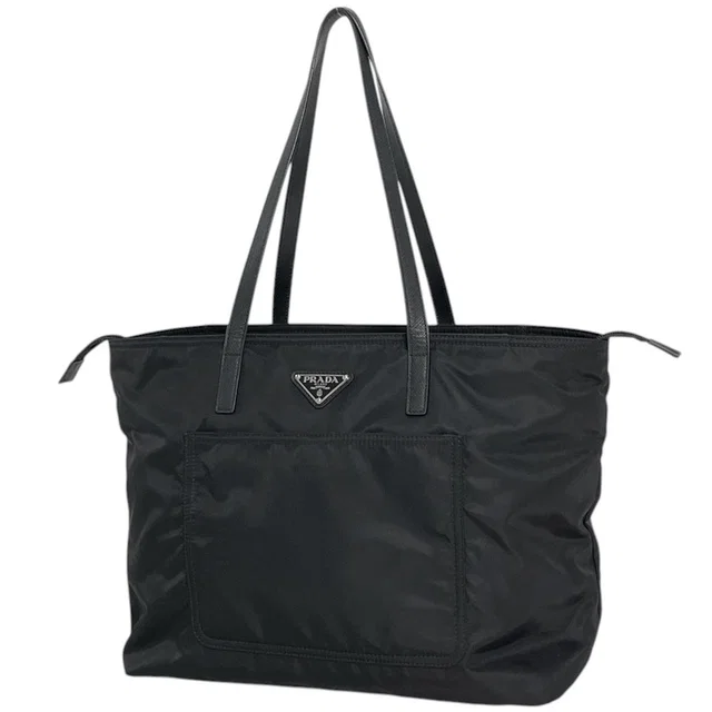 Prada Tote Nylon Nero in Black Nylon from The Reluxe