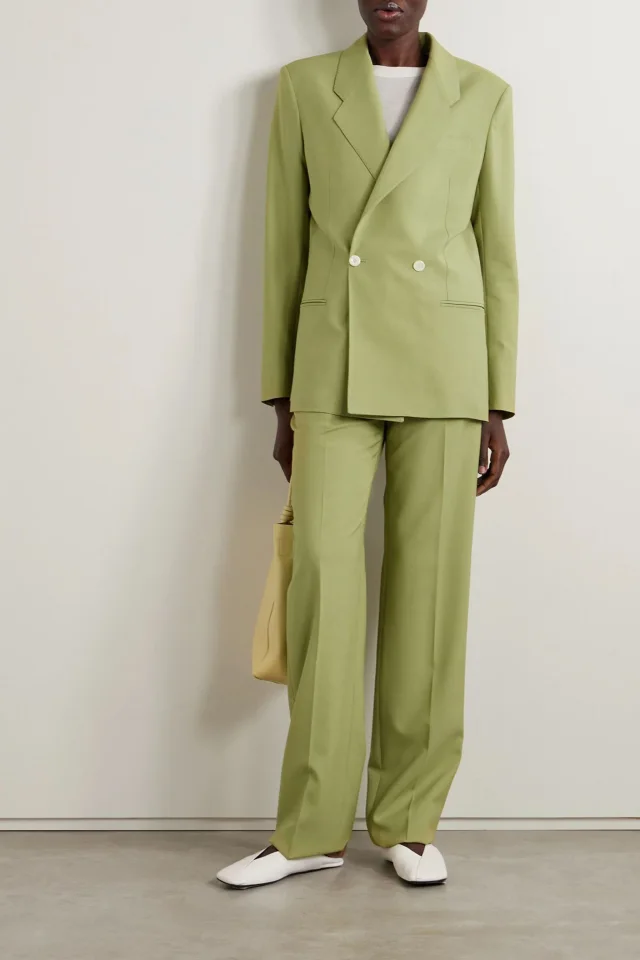Giuliva Heritage The Janice Wool-Twill Straight-Leg Pants, photo 2 of 5 from THE OUTNET