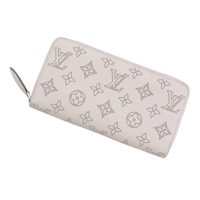 Louis Vuitton Zippy Wallet Rose MademoiselleM80314 Monogram Mahina in Pink from GALLERY RARE