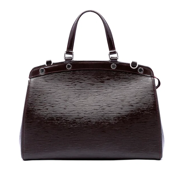 Purple Louis Vuitton Electric Epi Brea MM Satchel in Purple Leather from Designer Revival