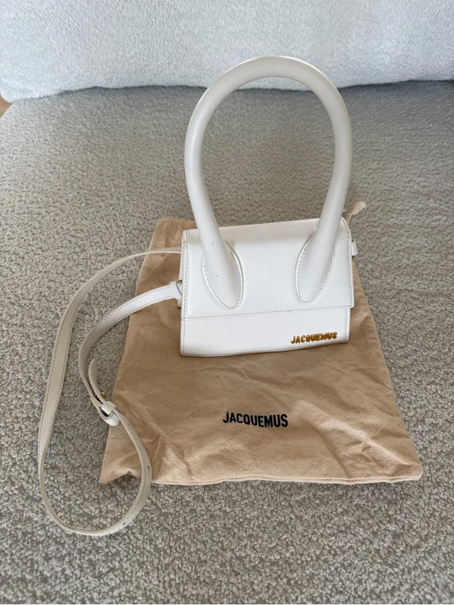 Jacquemus Le Chiquito Mini Bag in white Leather from Poshmark