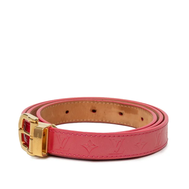 Pink Louis Vuitton Monogram Vernis Ceinture Belt in Pink Leather from Designer Revival, photo 2 of 2
