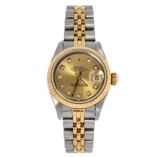 Rolex Oyster Perpetual Datejust Automatic Watch (69173) in silver|gray from Rebag